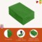 FabricLA Acrylic Felt Sheets for Crafts - Precut 9" X 12" Inches (20 cm X 30 cm) Felt Squares - Use Felt Fabric Craft Sheets for DIY, Hobby, Costume, and Decoration | Green - 12 Pieces